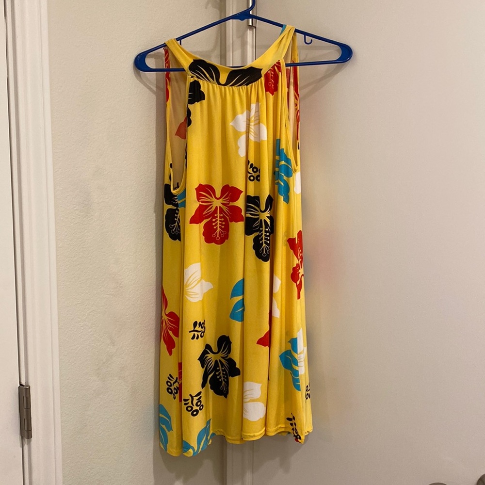 Yellow Beach Coverup/mini dress, great condition, size S or XS